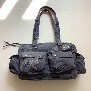 Vintage Y2K Grey Cargo Purse